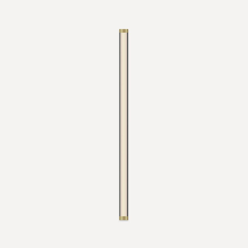 Tenor 30" Lighting with Fluted Type, Brass, Dimmable (3000K)