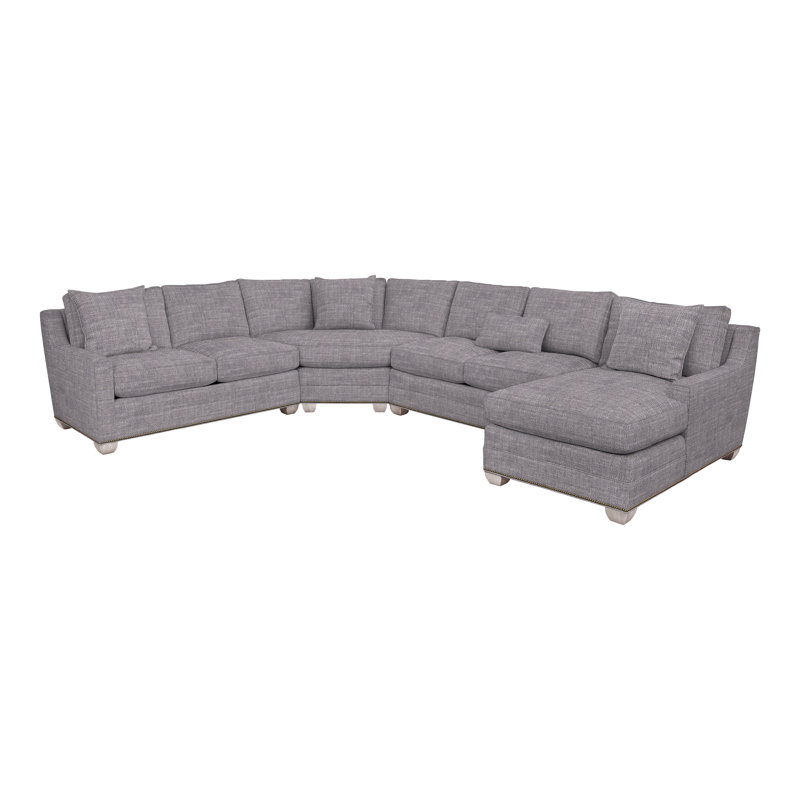 Fairgrove Modular Sectional, Nomad Slate Crypton® Chenille, Dove Gray, Yes