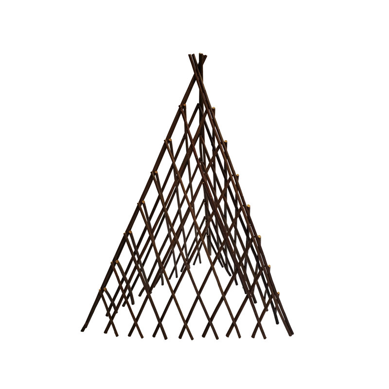 Treillis de saule extensible Willow, H 36 po x l 12 po x P 1 po, Brun