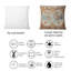 Rectangle, ancienne carte du monde - Coussin décoratif à imprimé rétro