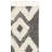 Alimatou Hand Knotted Wool/Cotton Geometric Rug in Ivory/Black-24292820