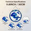 Panneau de vitrail 12 "H Blue Wave-2108406901