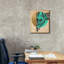  «Gold Geometric Giraffe 1» par Alonzo Saunders, art mural sur toile, 20 po x 24 po-1401312624
