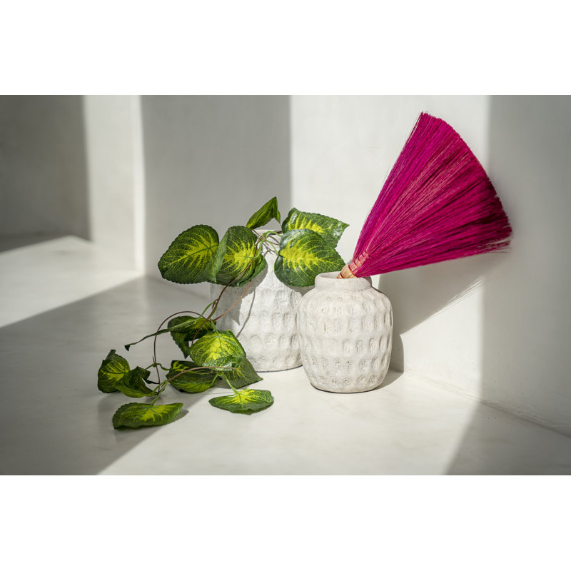 Dalzell Terracotta Table Vase, 18cm H x 16cm W x 16cm D, Concrete