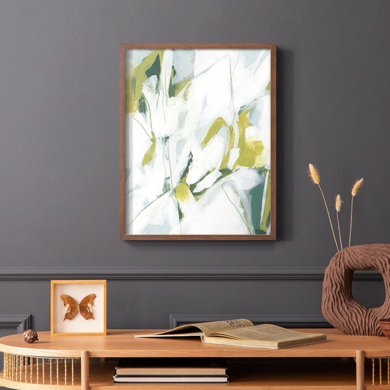 Reproduction encadrée Emerald Ice II - bois massif, Brun, H 20 po x l 16 po