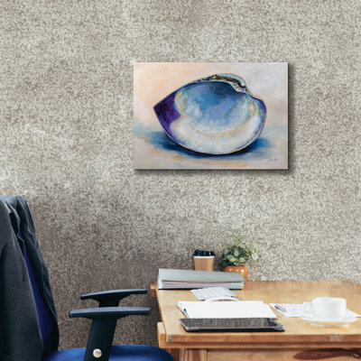 Art mural sur toile Dovecove «Quahog Shell» par Jeanette Vertentes