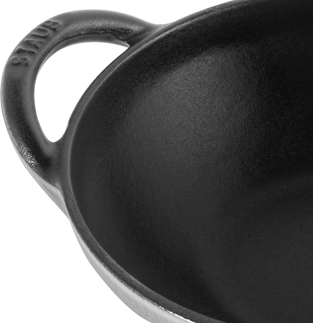 Minis Cast Iron Baby Wok, Graphite Gray