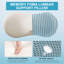Coussin lombaire ergonomique en mousse à mémoire de forme pour chaise de bureau et siège d'auto-107440501
