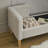 65.35" Corduroy Storage Bench with Armrests, Backrest and Bolster Pillows, Light Gray-602331865