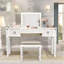 Bureau de coiffeuse en miroir avec tiroirs