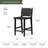 Maven Lane Noah Stool with Faux Leather Upholstery-111462700-111462704