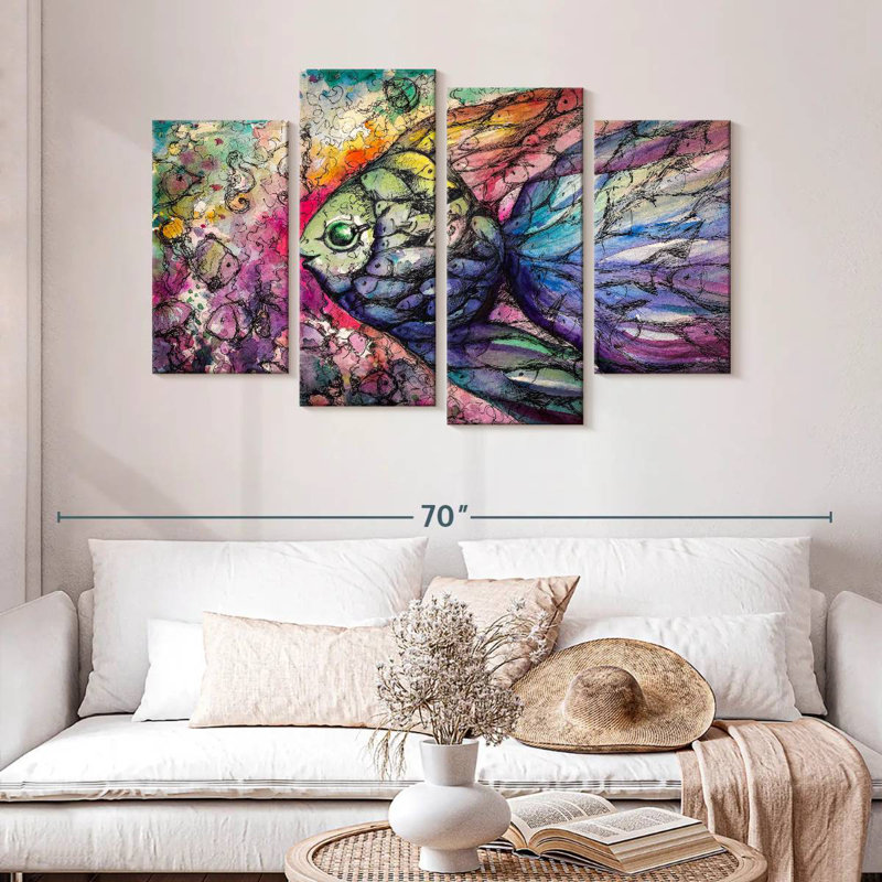 Abstract Rainbow Fish