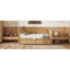 Lit de jour simple en rotin de style traditionnel avec lit gigogne simple pour un espace limité, chambre d'amis, pas de sommier tapissier, noyer antique-1109546152-1109546155