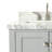 Cambridge 37'' Single Bathroom Vanity with Carrara Marble Top-26337880