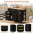  51.2"Modern Sideboard Buffet With Power Outlet, 5 Drawers & 2 Doors, Kitchen Storage Cabinet-1687309219