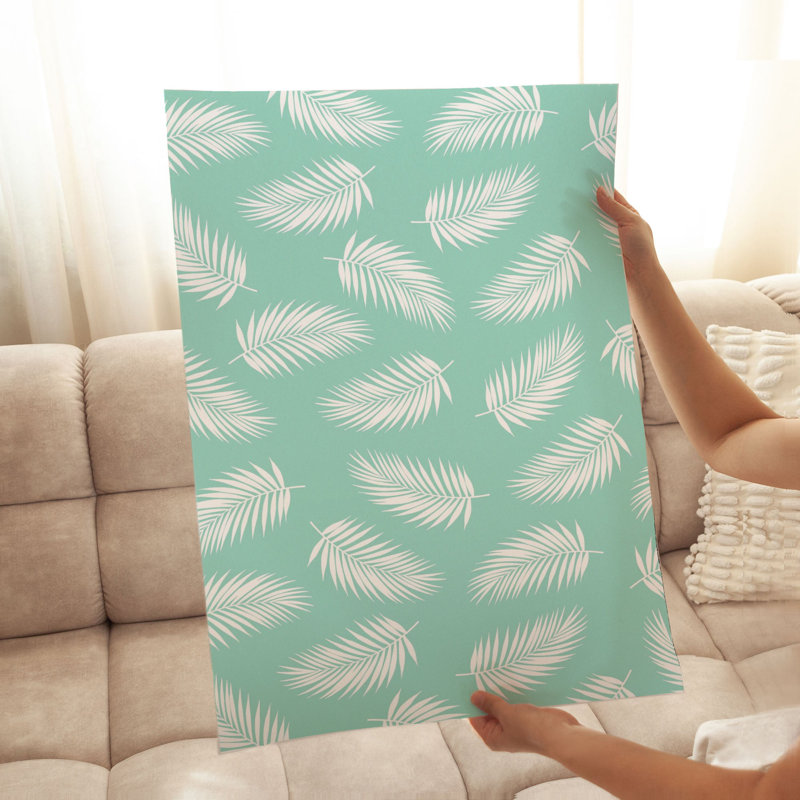«Botanical Tropical Leaves», impression d'art tropical sans cadre, H 20 po x l 16 po