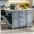 Rolling Kitchen Island Cart with Drop Leaf Countertop, Hidden Trash Compartment & Pull-Out Storage Organizer-129521285