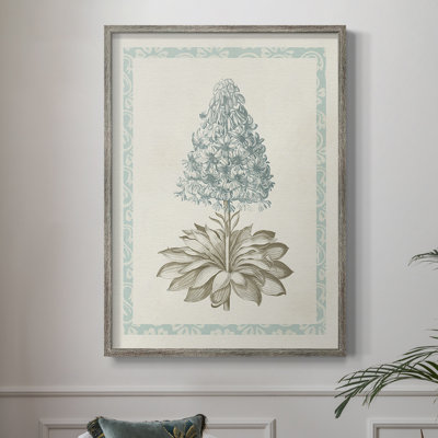 Reproduction encadrée Willow Blue Besler VI - bois massif