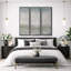«Soft Neutral Abstract Coastal Horizon Minimal Wall Decor», reproduction d'art sur toile encadrée 3 pièces-1344777896-1344777898