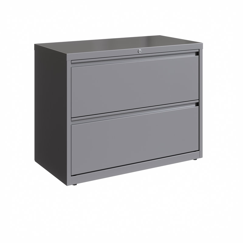 36'' Wide 2 -Drawer Steel File Cabinet, Arctic Silver