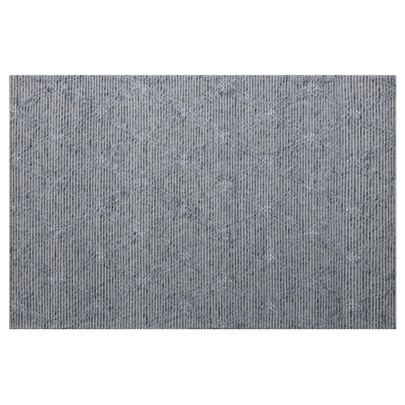 Tapis bleu / ivoire moderne touffeté à la main, Rectangle 9 pi x 12 pi