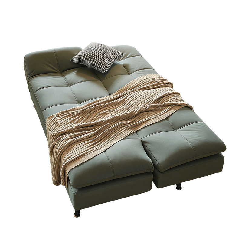 Coussin convertible 78,74 po en polyester gris