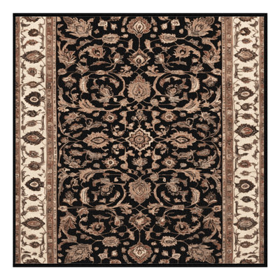 Tapis brun lavable à la machine