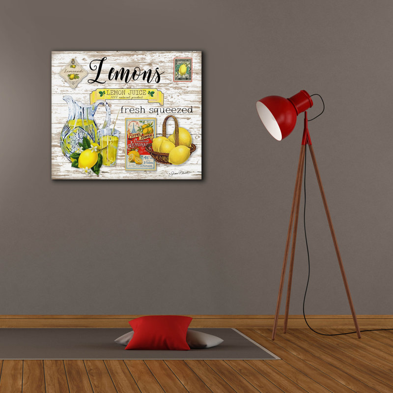 «Rustic Kitchen Fruit Art B» par Jean Plout, art mural sur toile, H 26 po x l 30 po x P 1,5 po