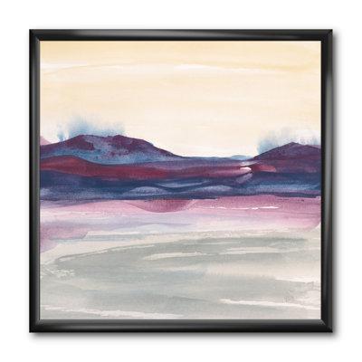 « mauve rock landscape ii », reproduction d’art sur toile