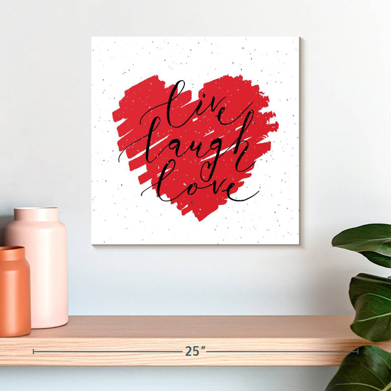 Tergel Valentine Live Laugh Love, H 16 po x l 16 po