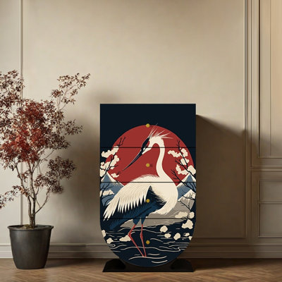 Household French retro storage decoration cabinet