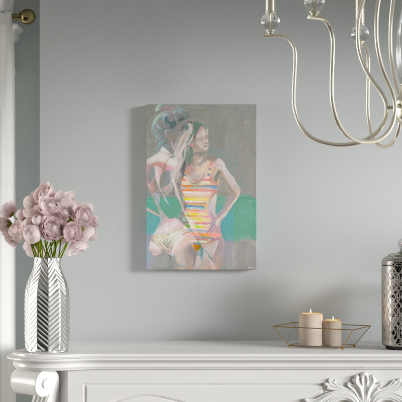 « baining costumes »-impression sur toile tendue, H 24 po x l 16 po