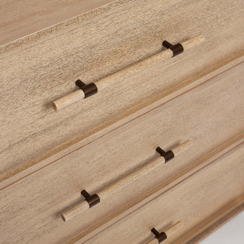Clement 3 - Drawer Solid Wood Nightstand
