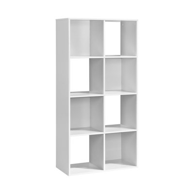 37.13 In. H X 23.47 In. W X 11.61 In. D White Wood 8-Cube Storage Organizer by Ebern Designs