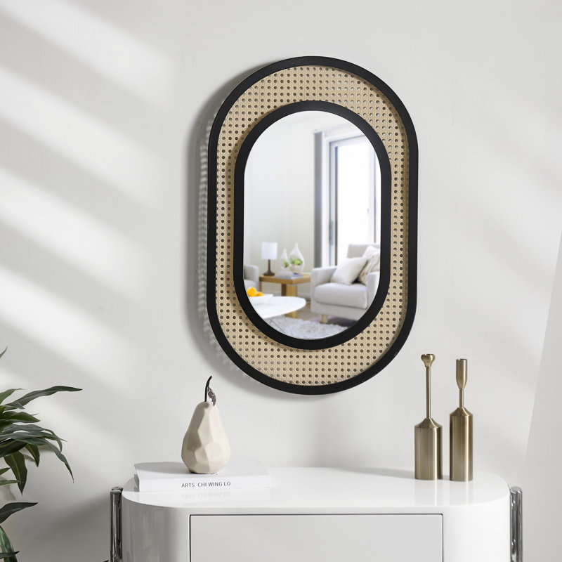 Miroir mural oval
