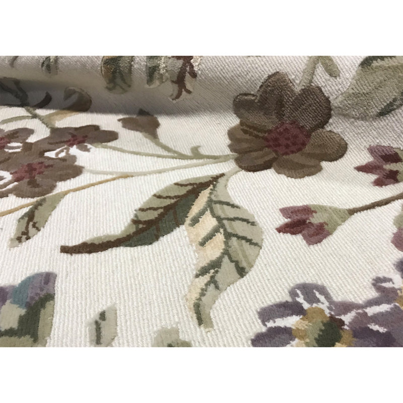 Wool Floral Area Rug
