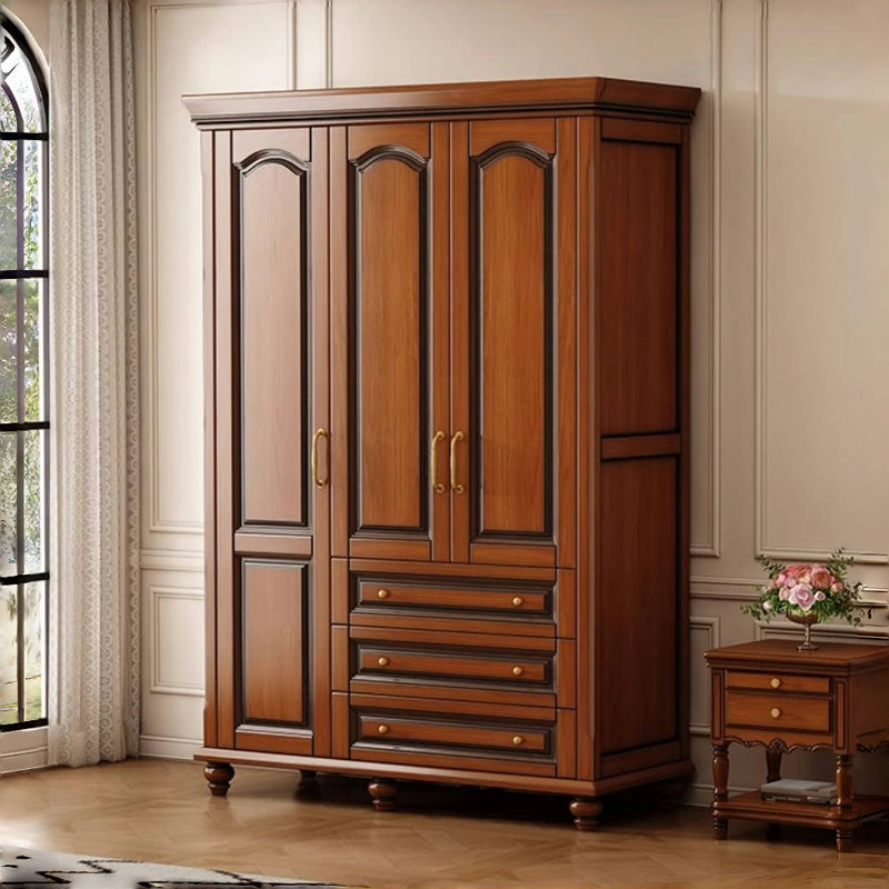 Garde-robe de luxe rétro American Light Brown