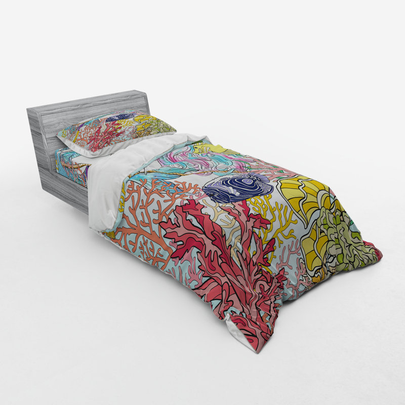Mermaid Polyester Duvet Cover, Twin XL Duvet Cover + 2 Additional Pieces