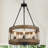Gatlin 5 - Light 18'' W Statement Drum Dining Room Chandelier with Wood Accents