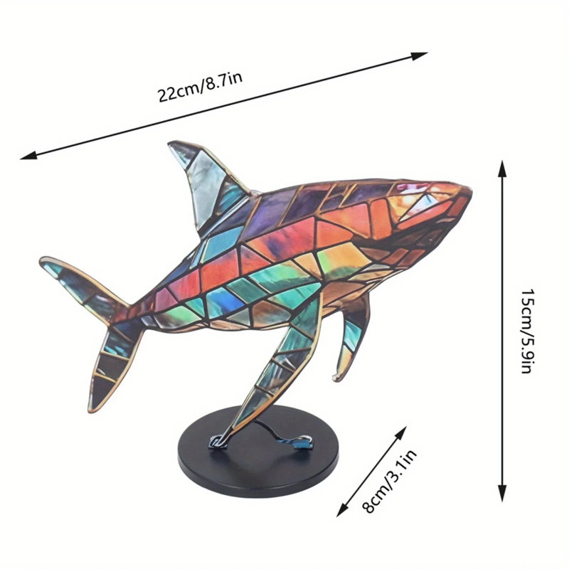 Colorful Mosaic Metal Animal Statues