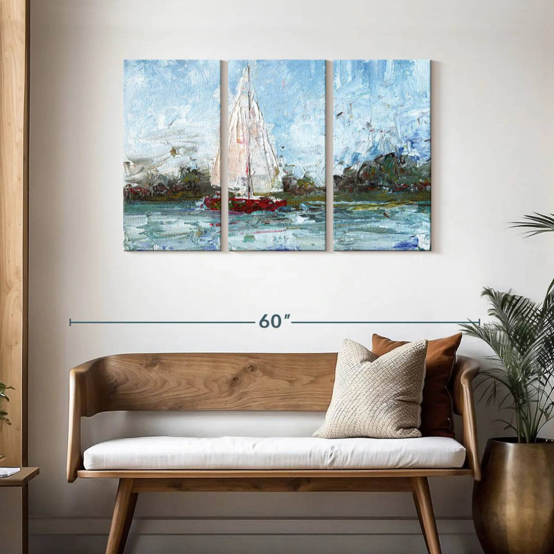 Mehar Here We Go A Sailing, H 28 po x l 45 po