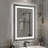 Dokes Super Bright Front & Back LED Lighted Anti-Fog Tempered Glass Bathroom/Vanity Mirror with ETL -1614704154