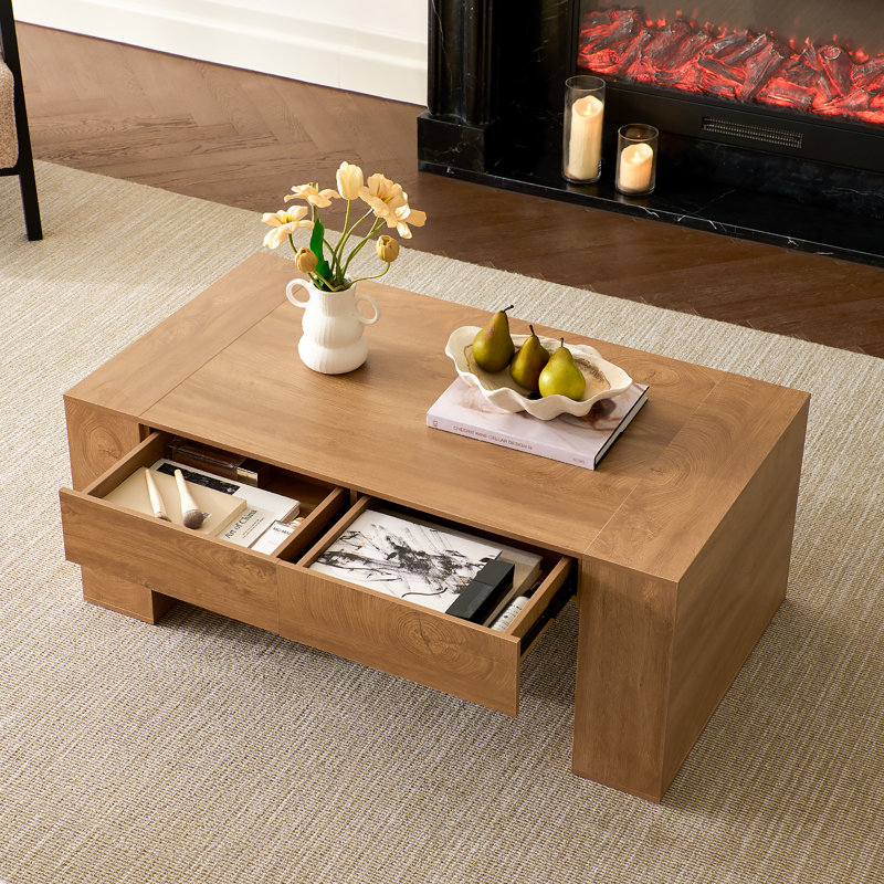 Four Leg Coffee Table with Storage