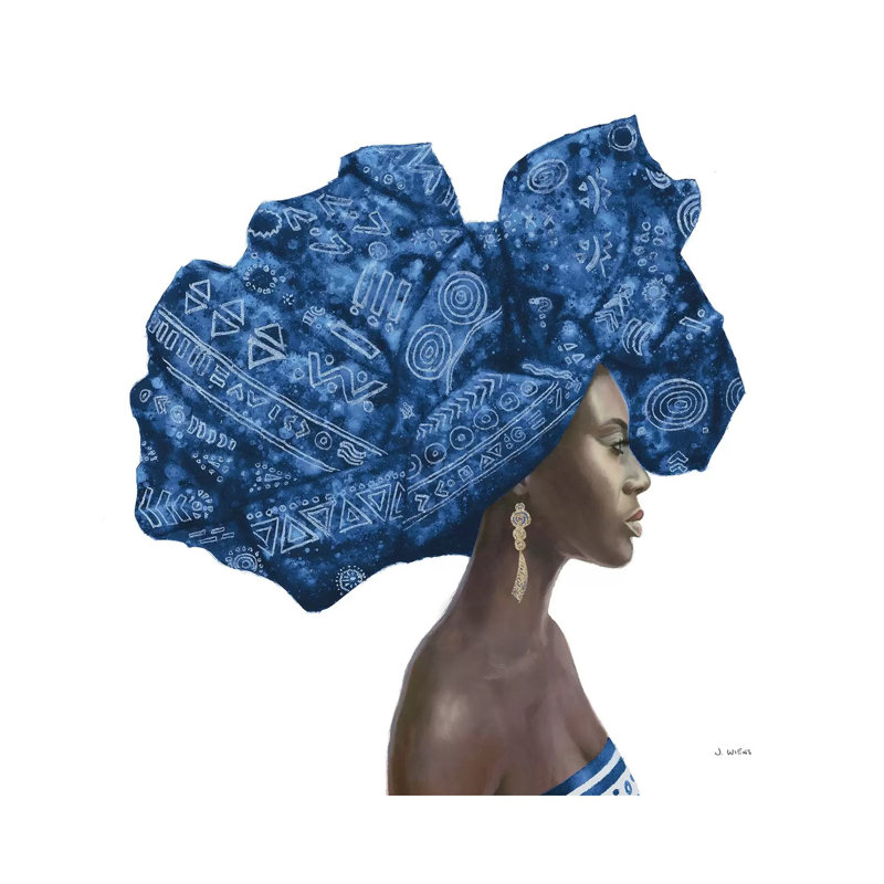Pure Style II Blue by James Wiens - 1 Piece Wrapped Canvas Wall Art, 93.98 cm H x 93.98 cm W x 1.91 cm D, Wrapped Canvas