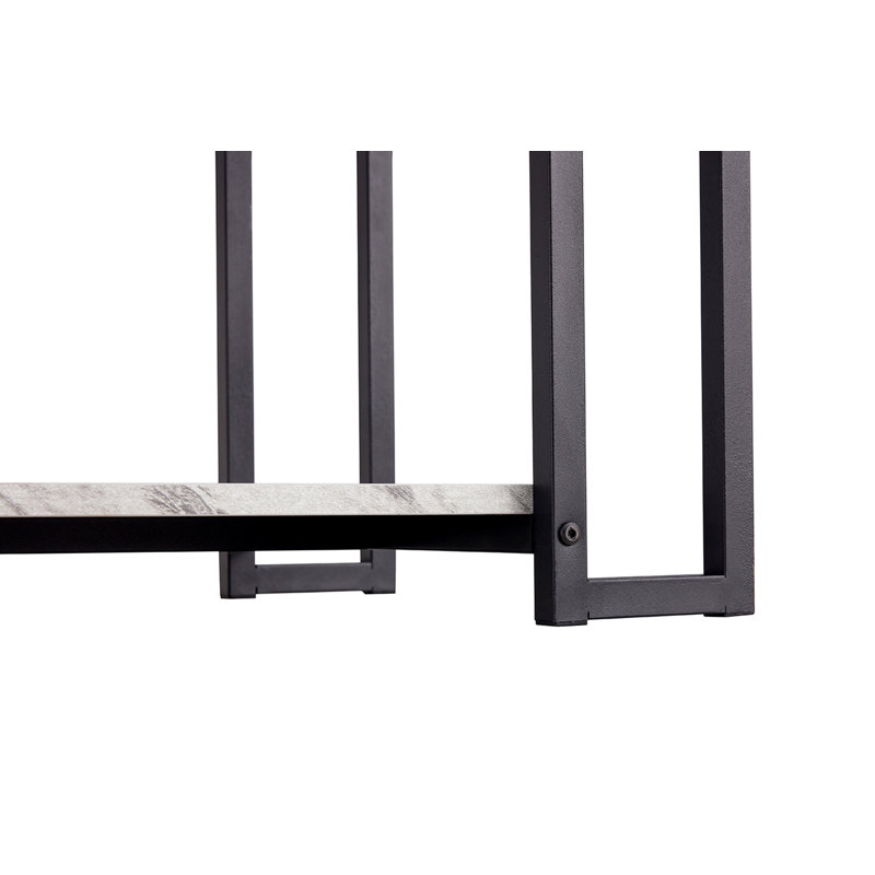 Bruneta Single Coffee Table, White, Black
