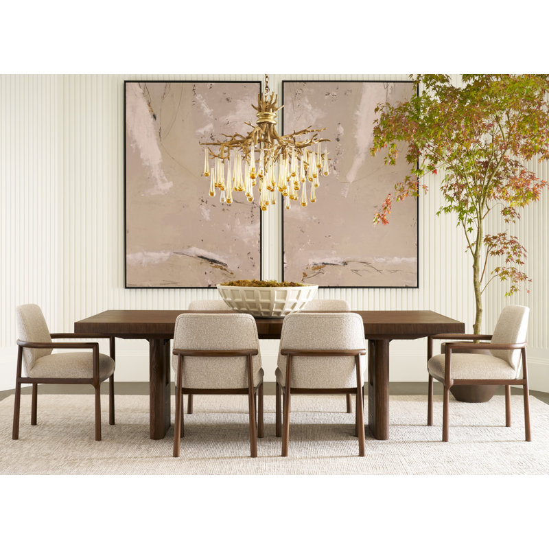 Urbane Rectangular Extension Dining Table, Campfire