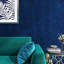 60 CM x 5 M Royal Blue Velvet Fabric Wallpaper Vintage Peel and Stick Wallpaper