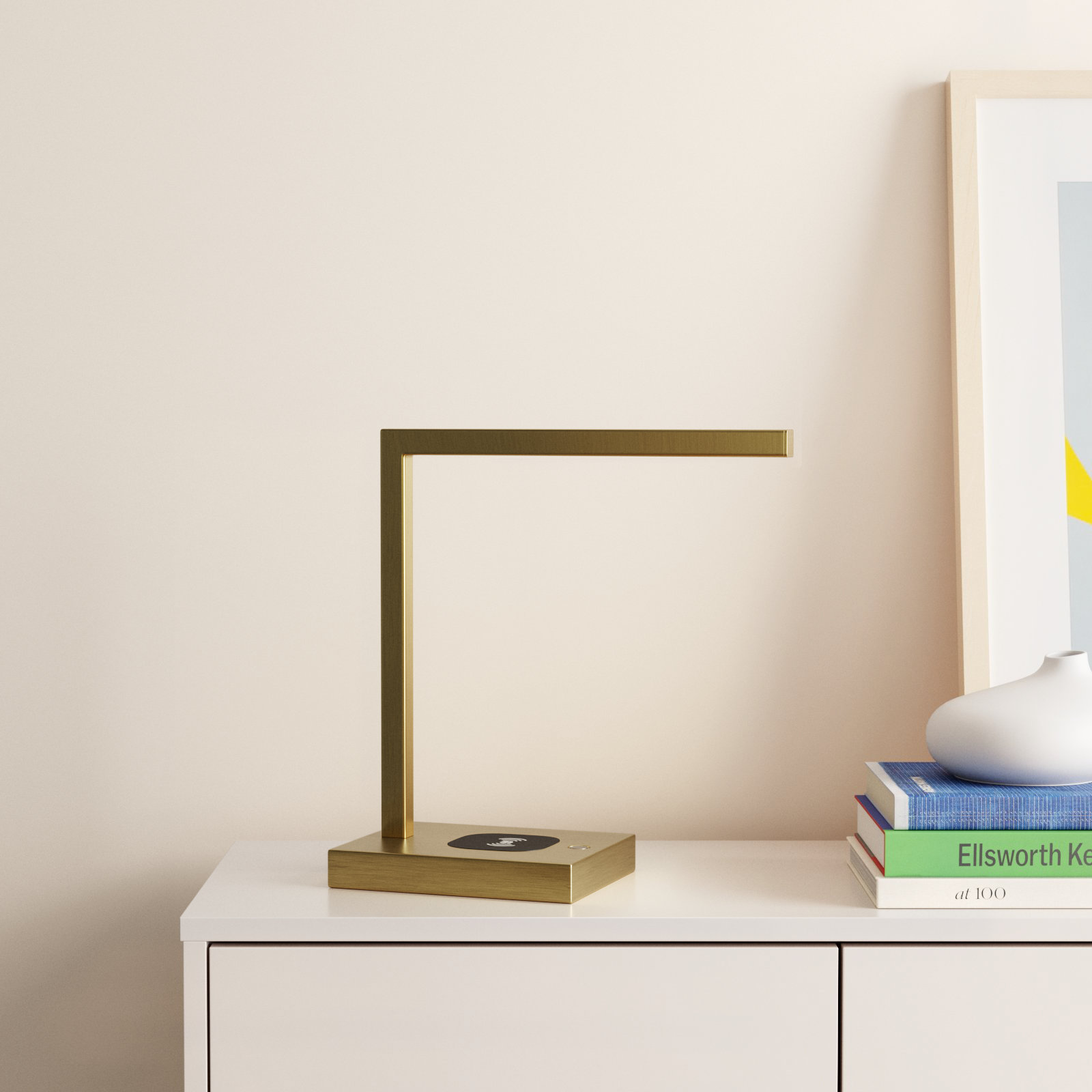 Capri Metal USB Desk Lamp, Gold