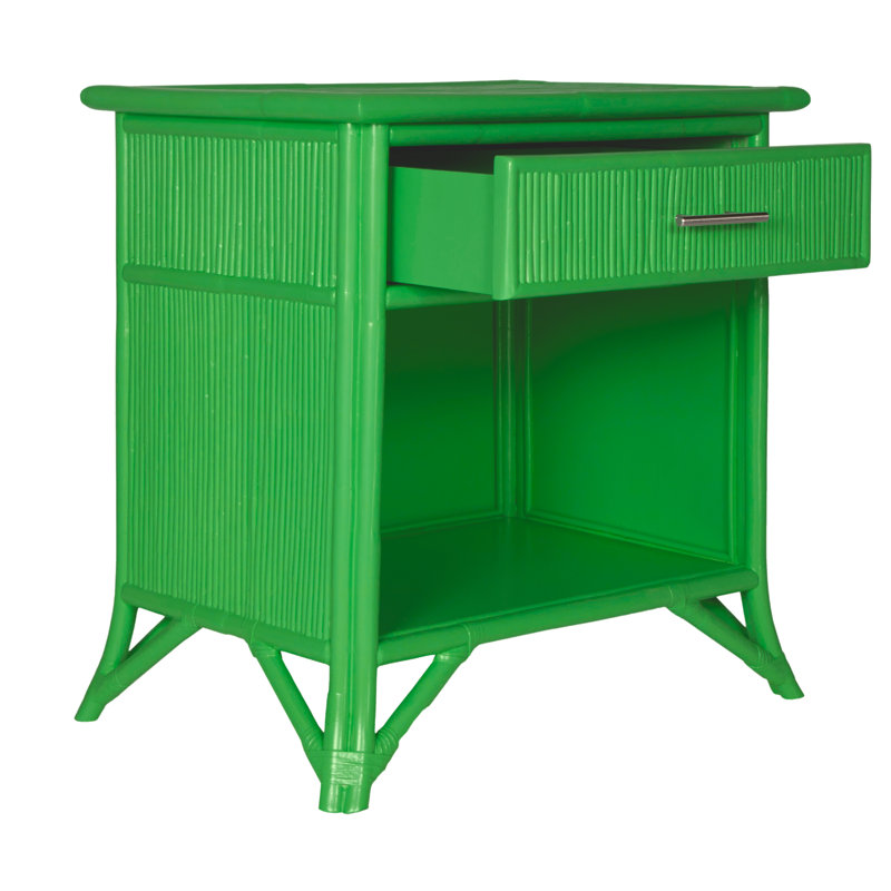 Table de chevet 1 tiroir, Vert vif