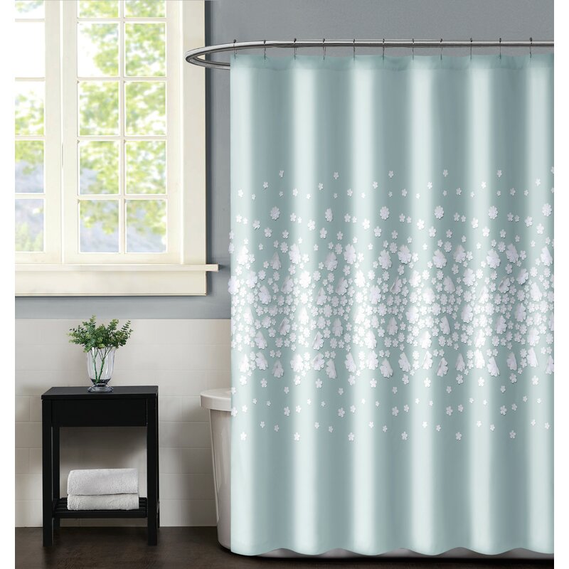 Christian Siriano Confetti Flowers Floral Shower Curtain & Reviews ...